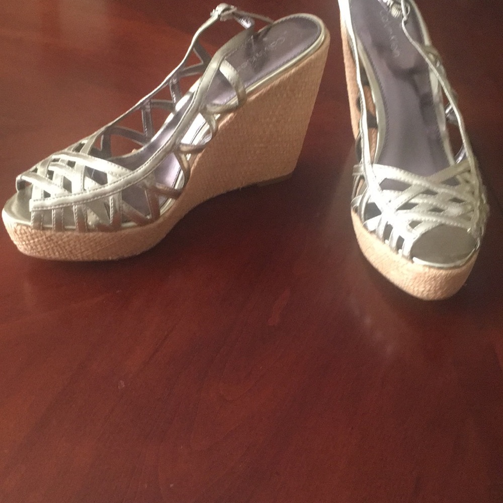 New Calvin Klein wedge heels